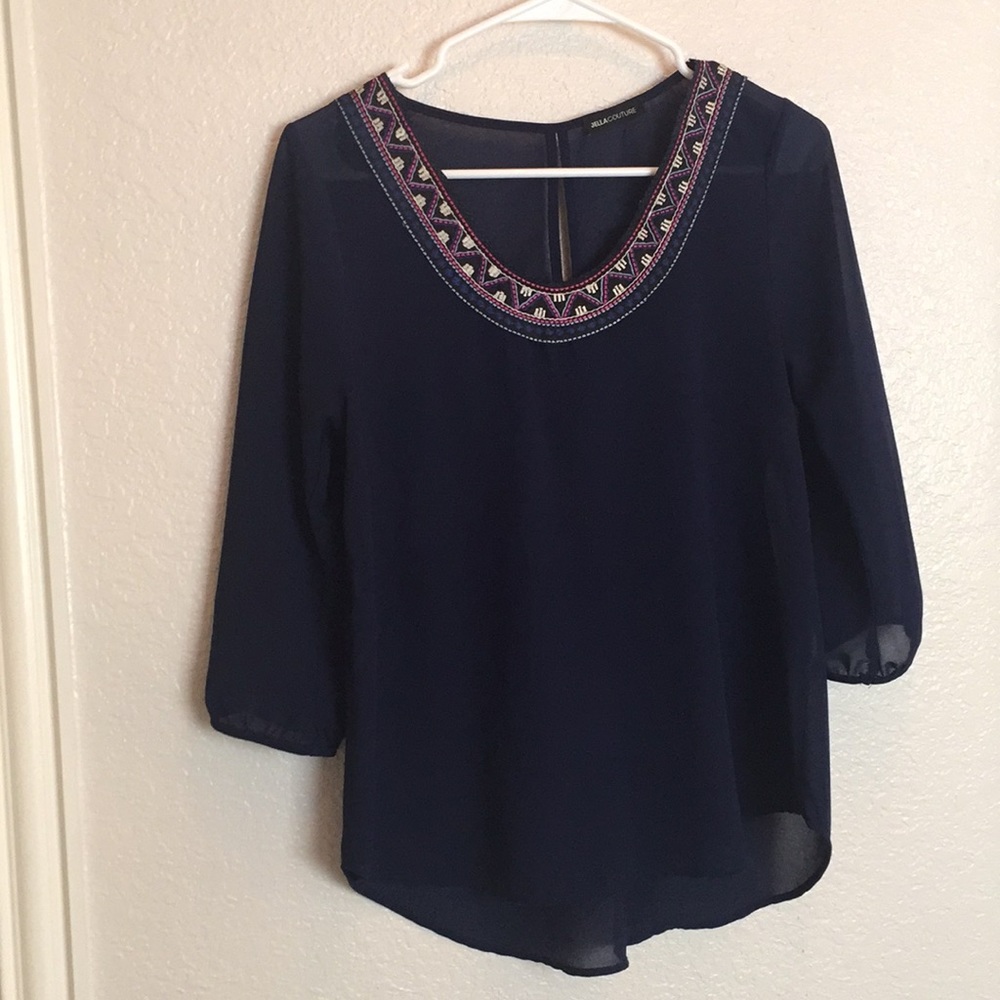 Navy Blouse
